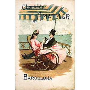 Calendari publicitari Chocolate Amatller any 1898.