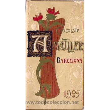 Calendari publicitari Chocolate Amatller any 1905.