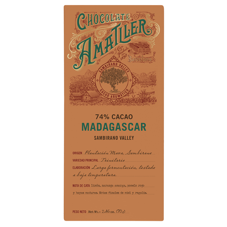 Chocolate 74% Cacao Madagascar 70g