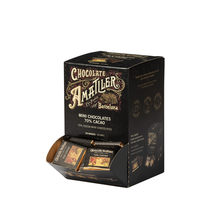 Napolitanas Chocolate 70% cacao 5g D100u