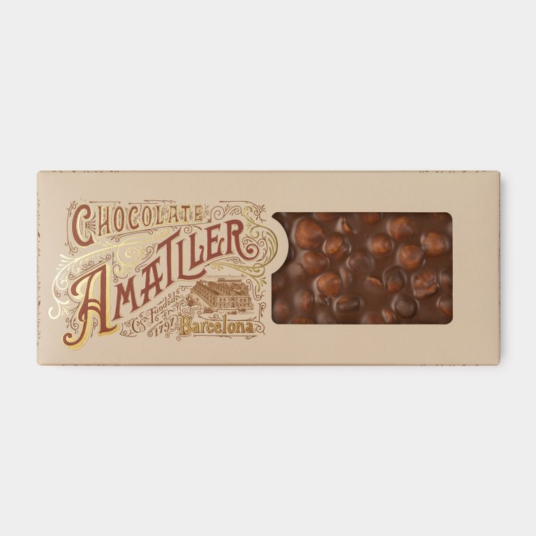 Torró xocolata amb llet i avellanes senceres 250g