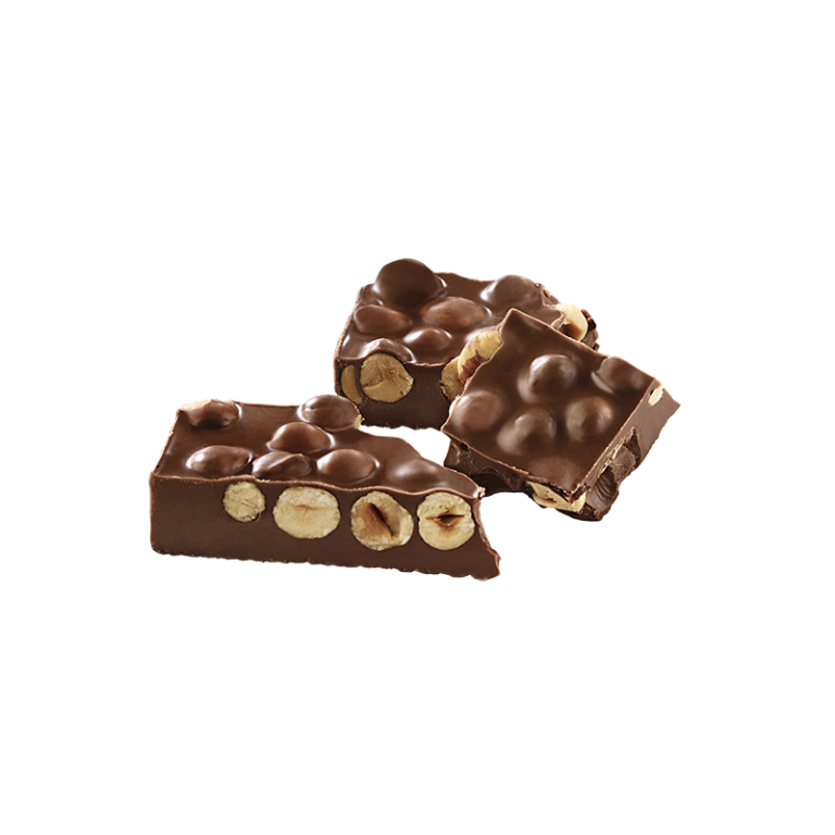 Turron chocolate 50% cocoa with whole hazelnuts 250g