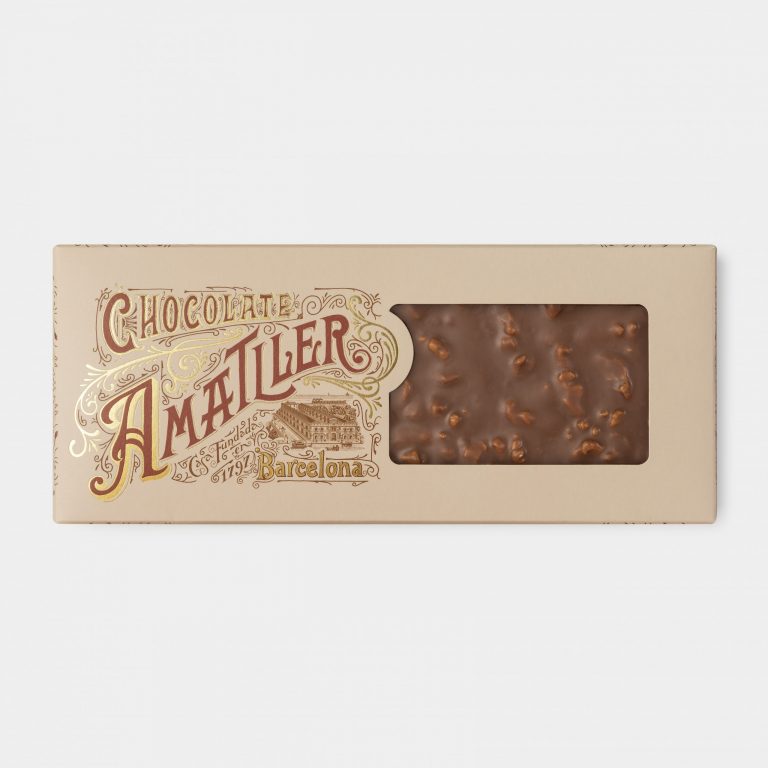 Turrón de chocolate con leche y nueces 250g