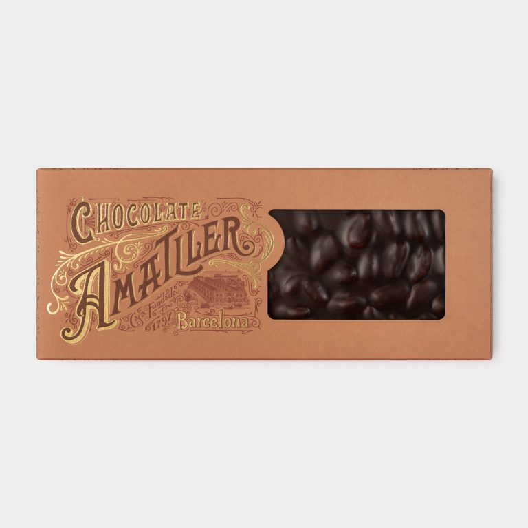 Torró xocolata 70% ametlles senceres 250g
