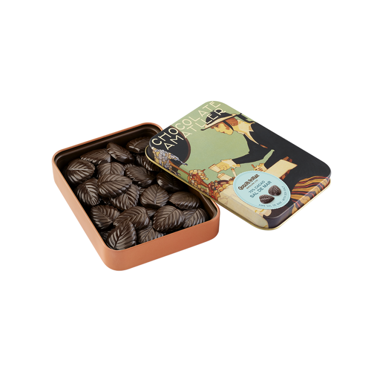70% cocoa with salt Leaves Tin 60g